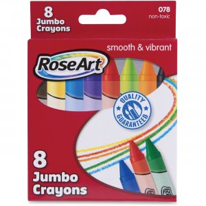 RoseArt 8 Jumbo Crayons DFB62 RAIDFB62