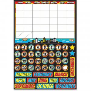 Ashley Superhero Magnetic Calendar Set 77002 ASH77002