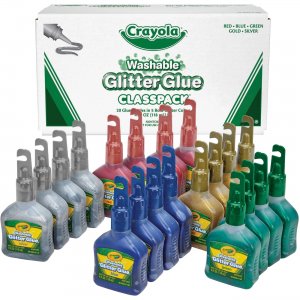 Crayola Washable Glitter Glue Classpack 690020 CYO690020