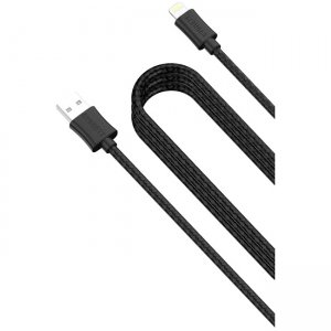Cygnett Source Lightning Charge & Sync Braided Cable - Black CY2009PCCSL
