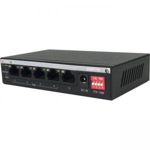 Amer 5 port Gigabit with 4 port PoE+ Range Extend Unmanaged Switch SG4P1TE