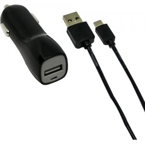 Visiontek 2 Amp Car Charger with 3.2 Foot Micro USB Cable 900933