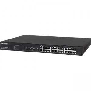 Intellinet 24-Port Gigabit Ethernet PoE+ Web-Managed Switch with 4 SFP Combo Ports 561372