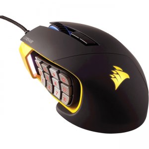 Corsair Scimitar PRO RGB Optical MOBA/MMO Gaming Mouse - Yellow CH-9304011-NA