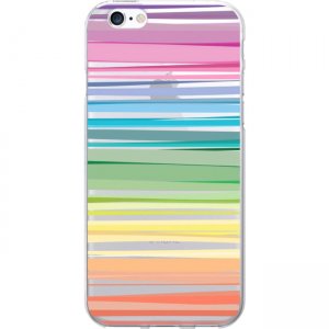 OTM Prints Clear Phone Case, Pastel Stripes - iPhone 7/7S OP-IP7V1CG-CLS-14