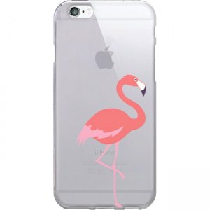 OTM Prints Clear Phone Case, Flamingo - iPhone 7/7S OP-IP7V1CG-CRIT-01