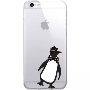 OTM Prints Clear Phone Case, Penguin - iPhone 7/7S OP-IP7V1CG-CRIT-02