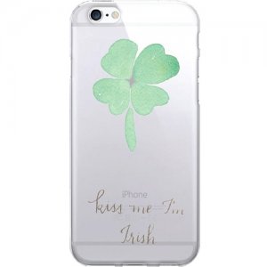 OTM Prints Clear Phone Case, Kiss Me I'm Irish - iPhone 7/7S OP-IP7V1CG-A01-44