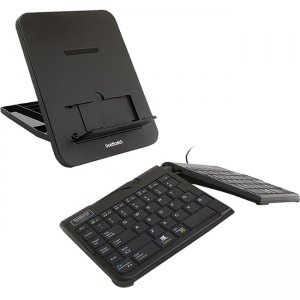 Goldtouch GTP-0044 Wired Mobile Keyboard & GTLS-0077U Stand Bundle - Black GTLS-0077UB