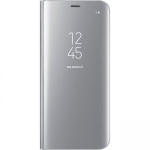 Samsung Galaxy S8 S-View Flip Cover, Silver EF-ZG950CSEGUS