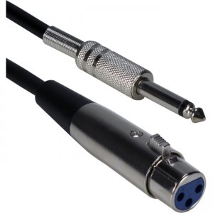 QVS 10ft XLR Female to 1/4 Male Audio Cable XLRT-F10