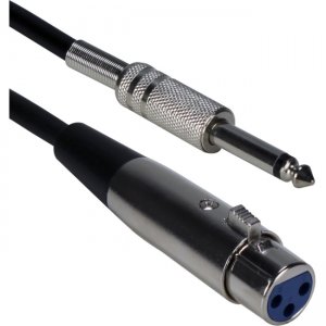 QVS 25ft XLR Female to 1/4 Male Audio Cable XLRT-F25