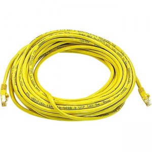 Monoprice Cat5e 24AWG UTP Ethernet Network Patch Cable, 50ft Yellow 2161