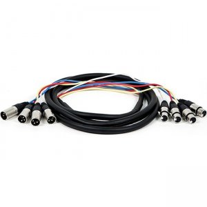 Monoprice 10ft 4-Channel XLR Male to XLR Female Snake Cable 8765