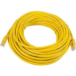 Monoprice FLEXboot Series Cat6 24AWG UTP Ethernet Network Patch Cable, 50ft Yellow 9857