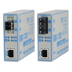 Omnitron Systems FlexPoint Gx Gigabit Ethernet Copper-to-Fiber Media Converter 4377-1