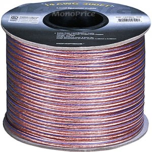 Monoprice Choice Series 14AWG Oxygen-Free Pure Bare Copper Speaker Wire, 300ft 2792