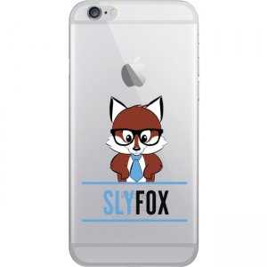 OTM iPhone 7/6/6s Hybrid Clear Phone Case, Sly Fox Blue OP-IP7ACG-Z033B