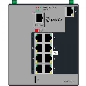 Perle Industrial Managed Power Over Ethernet Switch 07016380 IDS-509PP8-XT