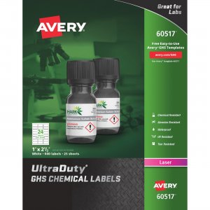 Avery UltraDuty GHS Chemical Labels 60517 AVE60517