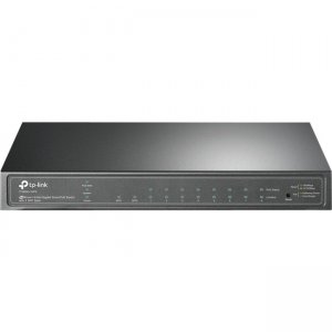 TP-LINK JetStream 8-Port Gigabit Smart PoE Switch with 2 SFP Slots T1500G-10PS