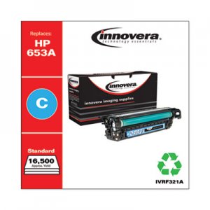 Innovera Remanufactured CF321A (653A) Toner, Cyan IVRF321A