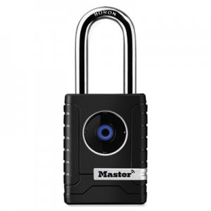 Master Lock 4401DLH Bluetooth Padlock, Outdoor, Black/Silver, 2 7/32" Width MLK4401DLH 4401DLH