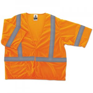 Ergodyne GloWear 8310HL Type R Class 3 Economy Mesh Vest, Orange, 4XL/5XL EGO22019 22019