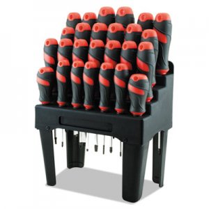Great Neck Screwdriver Set and Storage Rack, 26-Piece GNS60179