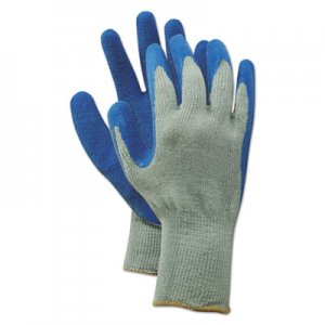 Boardwalk Rubber Palm Gloves, Gray/Blue, X-Large, 1 Dozen BWK00027XL