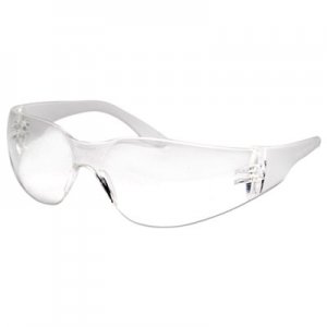 Boardwalk Safety Glasses, Clear Frame/Clear Lens, Anti-Fog, Polycarbonate, Dozen BWK00022