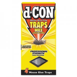 d-CON Mouse Glue Trap, Plastic, 4 Traps/Box, 12 Boxes/Carton RAC78642 REC78642