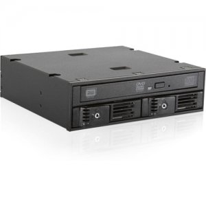 iStarUSA Trayless 5.25" to Slim ODD and 2x 2.5" SATA 6 Gbps HDD SSD Hot-swap Rack T
