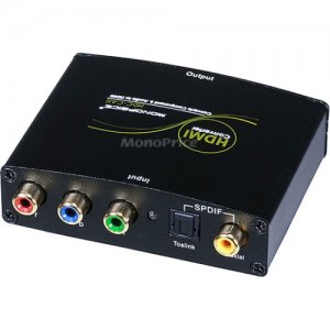Monoprice Component (YPbPr) & S/PDIF Digital Coax/Optical Toslink Audio to HDMI Converter 5971