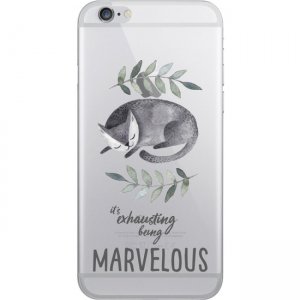 OTM iPhone 7/6/6s Plus Hybrid Clear Phone Case, Kitty Marvelous OP-IP7PACG-Z041A