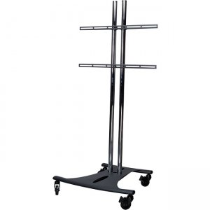 Premier Mounts Mobile Cart with 60 in. Dual Poles and Fixed Universal Mounting Arms EBC60-UFA
