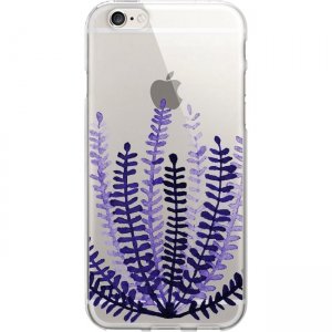 OTM Prints Clear Phone Case, Botany Purple - iPhone 7/7S OP-IP7V1CG-A01-08