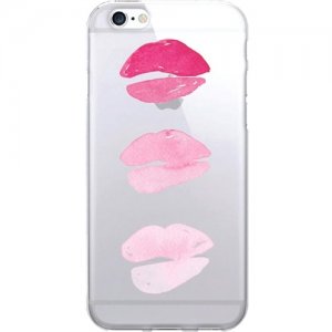 OTM Prints Clear Phone Case, Three Kisses - iPhone 7/7S OP-IP7V1CG-A-41