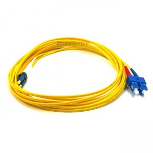 Monoprice Fiber Optic Cable, LC/SC, Single Mode, Duplex - 5 meter (9/125 Type) - Yellow 4898
