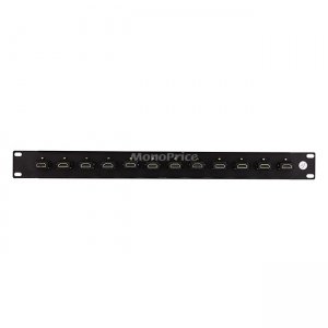 Monoprice 19 inches 12-Port HDMI Interface Patch Panel 8061