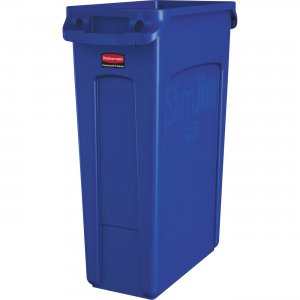 Rubbermaid Commercial Venting Slim Jim Waste Container 1956185 RCP1956185