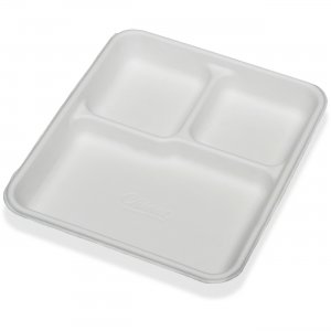 SKILCRAFT 3 Compartment Disposable Plates 7350009269233 NSN9269233