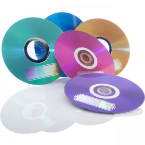 Verbatim CD-R 700MB 52X with Color Branded Surface - 10pk Bulk Box, Assorted 98939