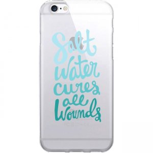 OTM Prints Clear Phone Case, Salt Water Cures Aqua - iPhone 7/7S OP-IP7V1CG-A02-43