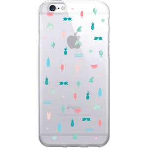 OTM Prints Clear Phone Case, Summer Icons Pastels - iPhone 7/7S OP-IP7V1CG-A02-49