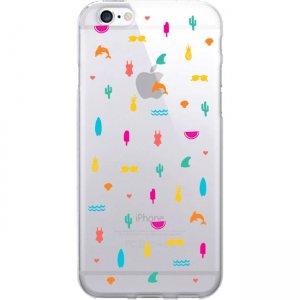 OTM Prints Clear Phone Case, Summer Icons Brights - iPhone 7/7S OP-IP7V1CG-A02-50