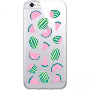OTM Prints Clear Phone Case, Watermelon Coral - iPhone 7/7S OP-IP7V1CG-A02-55