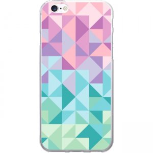 OTM Prints Clear Phone Case, Geo Triangle Pastels - iPhone 7/7S OP-IP7V1CG-A02-66