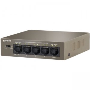 Tenda 5-Port 10/100Mbps Desktop Switch with 4-Port PoE TEF1105P