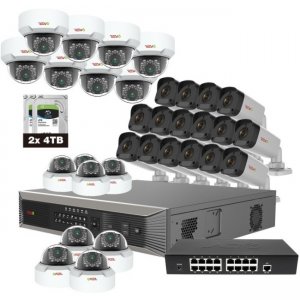 Revo Ultra Plus HD 32 Channel 8TB NVR Surveillance System with 32 4 Megapixel Cameras RUP321MD16GB16G-8T